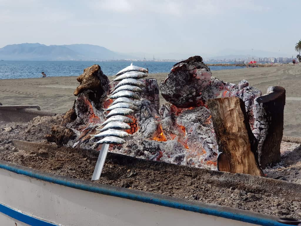 espetos de sardinas en Málaga